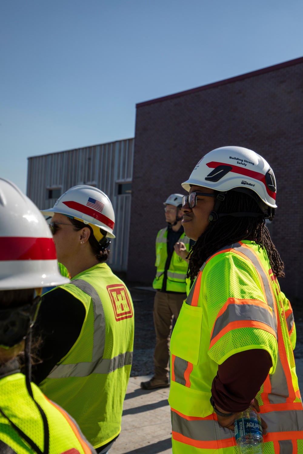 Contracting and construction division team members site visit to Offutt AFB