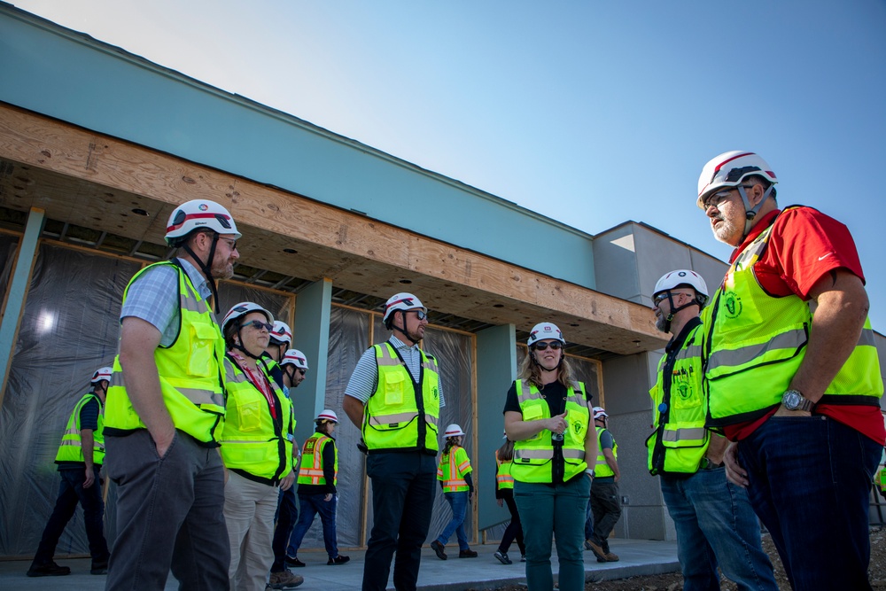 Contracting and construction division team members site visit to Offutt AFB