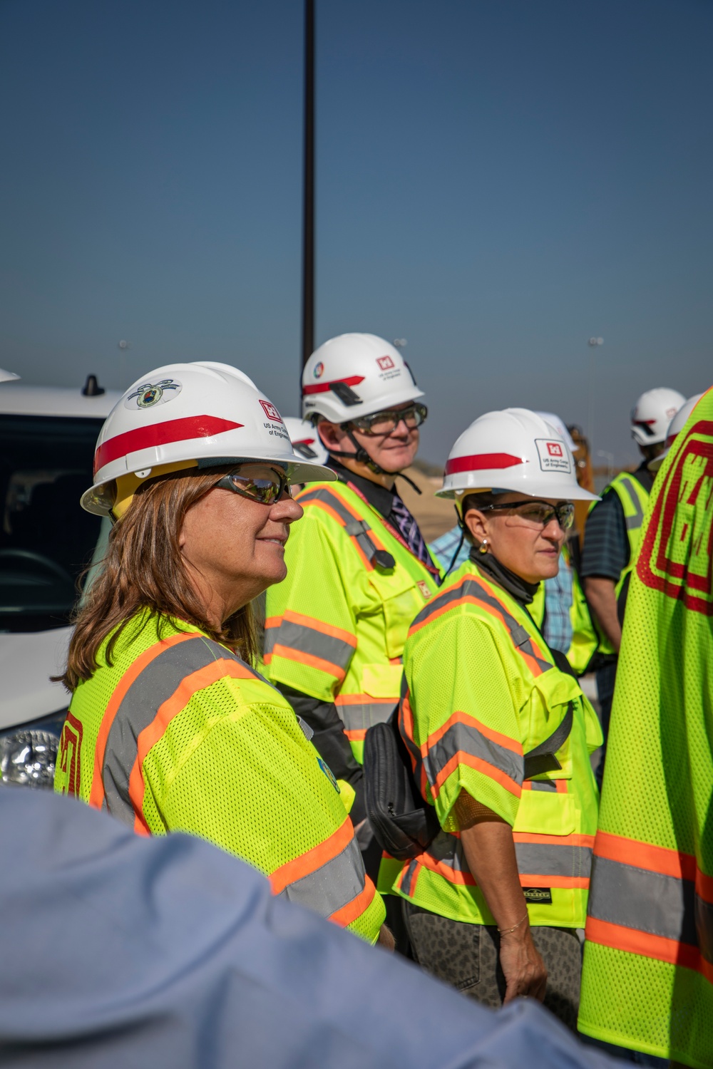 Contracting and construction division team members site visit to Offutt AFB