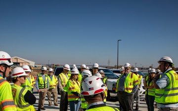 Contracting and construction division team members site visit to Offutt AFB