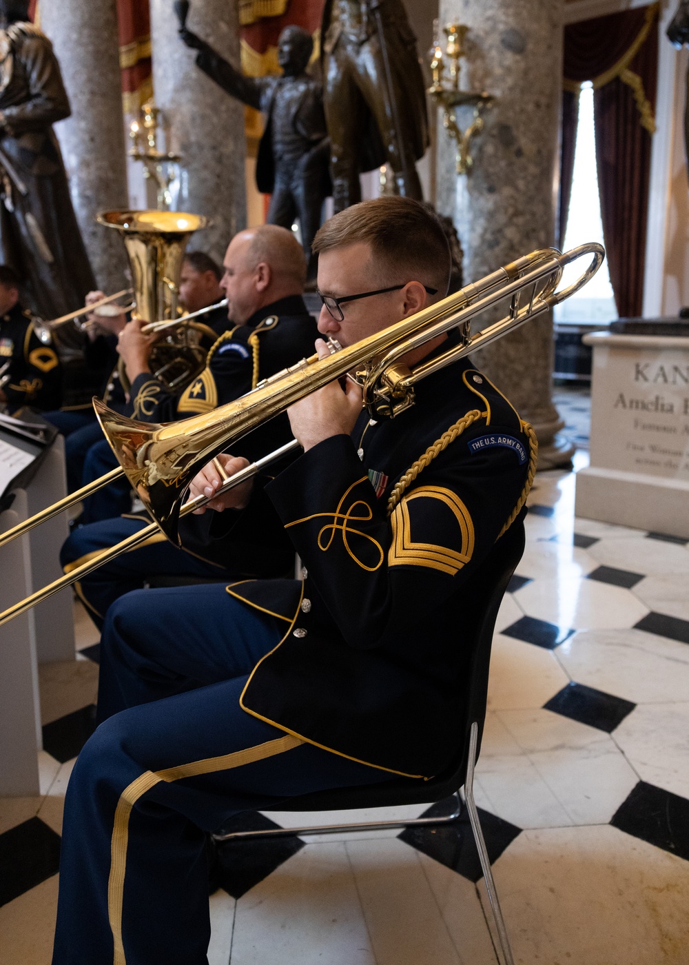 U.S. Army Brass Quintet Performs at Billy Graham Statue Unveiling