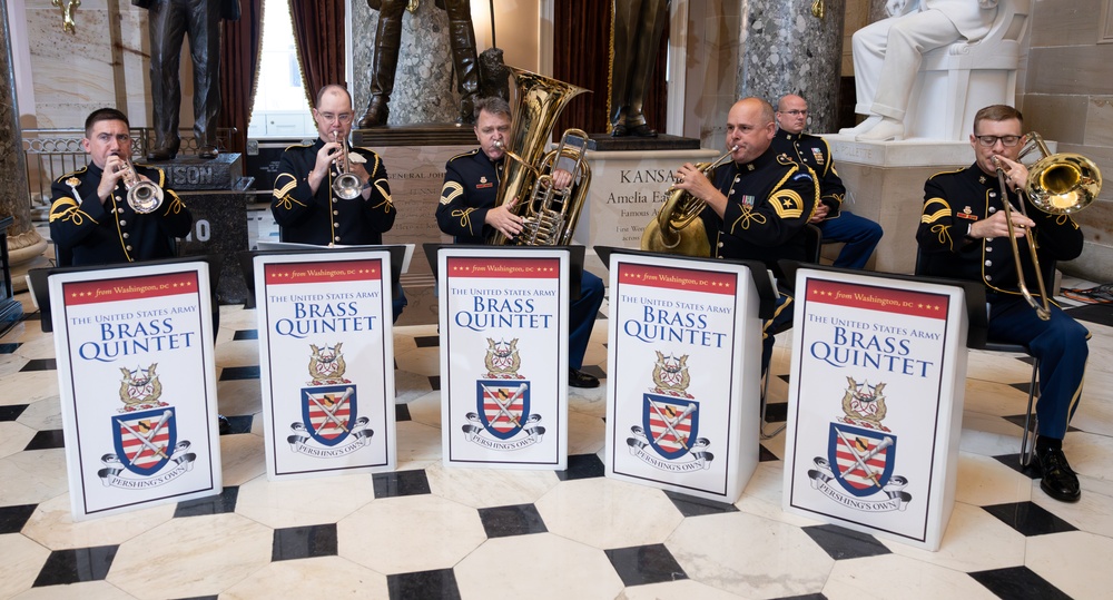U.S. Army Brass Quintet Performs at Billy Graham Statue Unveiling