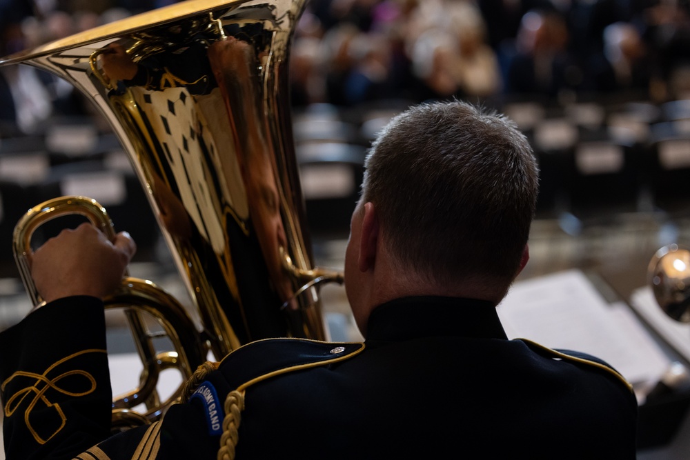 U.S. Army Brass Quintet Performs at Billy Graham Statue Unveiling