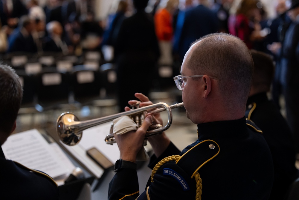 U.S. Army Brass Quintet Performs at Billy Graham Statue Unveiling