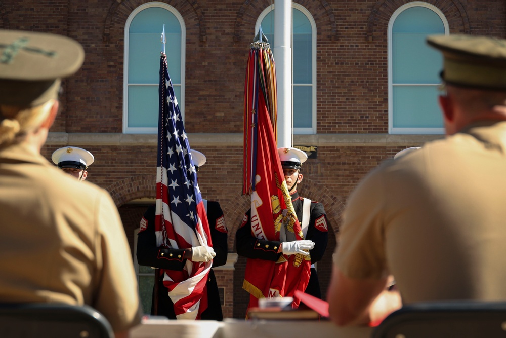 Trying out to be the 42nd Color Sergeant of the Marine Corps