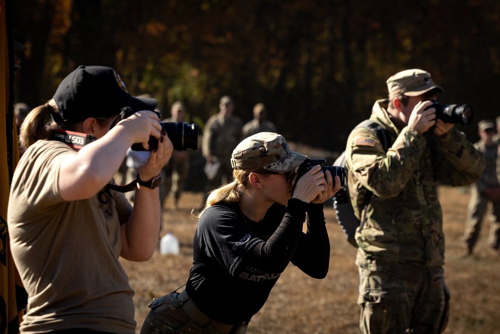 Cadet PAO's cover the Army ROTC Brigade Ranger Challenge