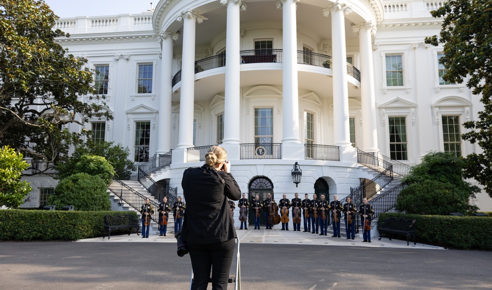 Staff Sgt. Brittany Primavera Photographs The U.S. Army Strings at The White House