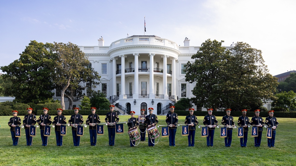 The U.S. Army Herald Trumpets at The White House