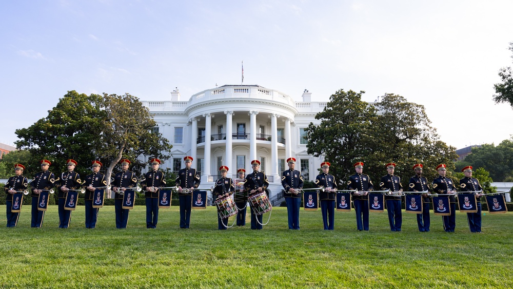 The U.S. Army Herald Trumpets at The White House