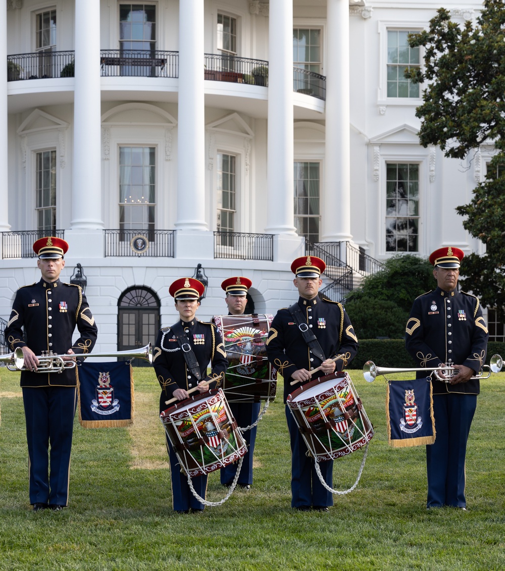 The U.S. Army Herald Trumpets at The White House