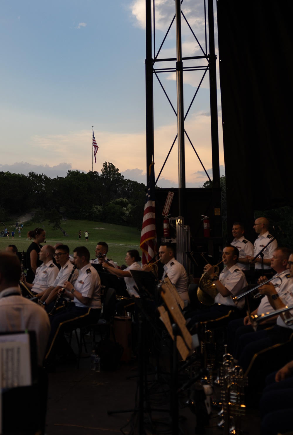 U.S. Army Band Performs at Flag Pole Hill