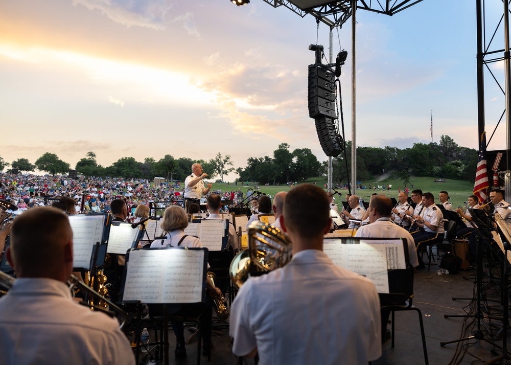 U.S. Army Band Performs at Flag Pole Hill