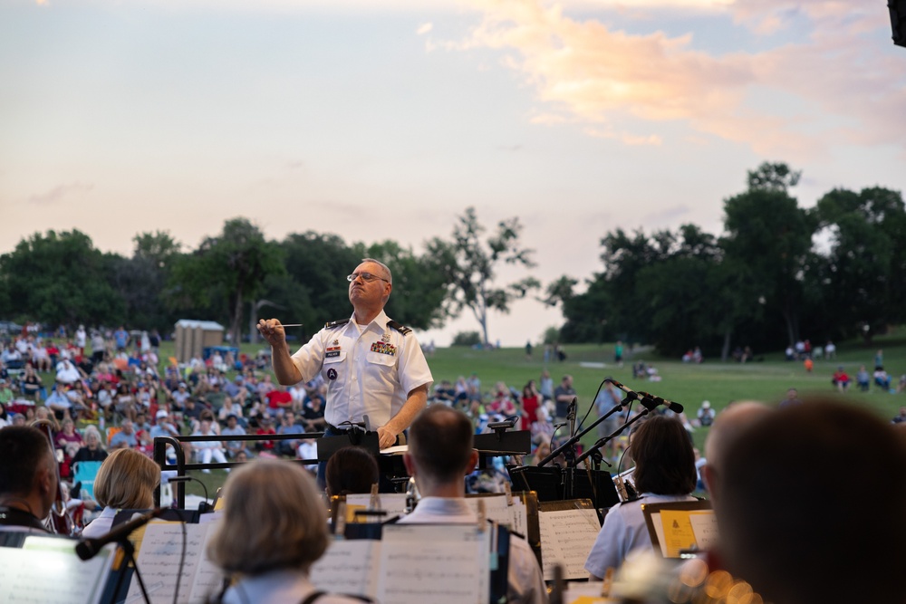 U.S. Army Band Performs at Flag Pole Hill