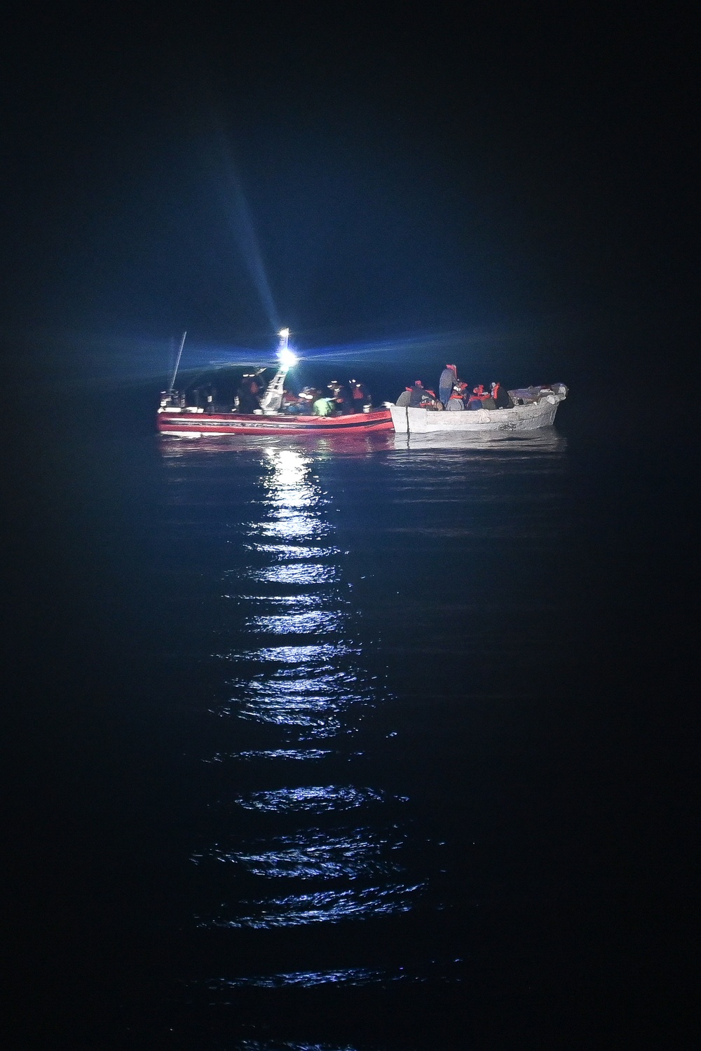 Coast Guard Cutter Mohawk rescues migrants in the Florida Straits