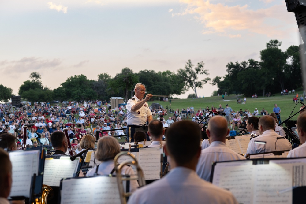 U.S. Army Band Performs at Flag Pole Hill