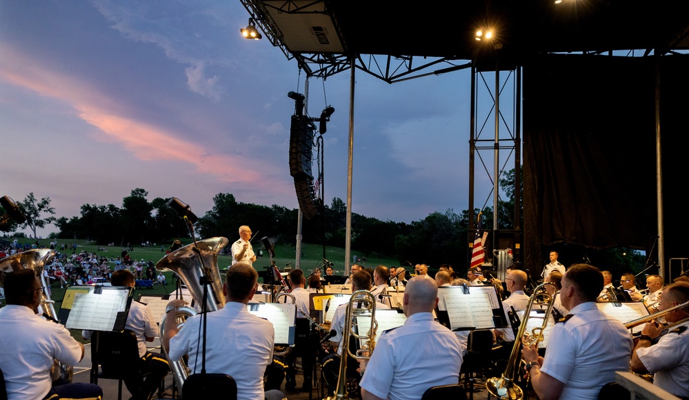 U.S. Army Band Performs at Flag Pole Hill