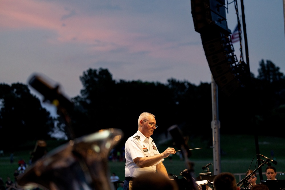 U.S. Army Band Performs at Flag Pole Hill