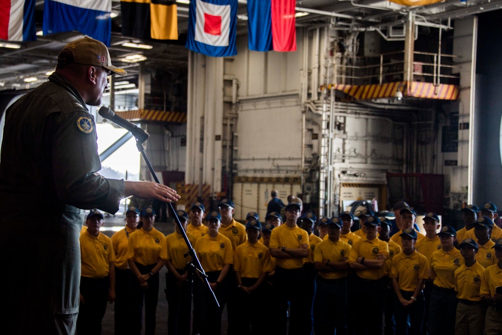 NJROTC Students Tour USS Carl Vinson (CVN70)