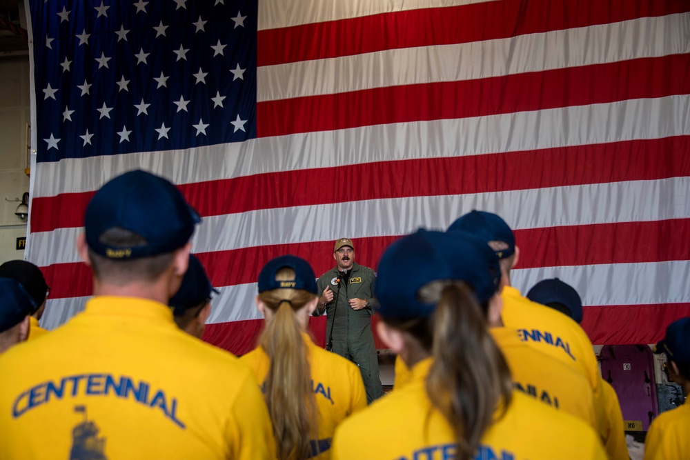 NJROTC Students Tour USS Carl Vinson (CVN70)