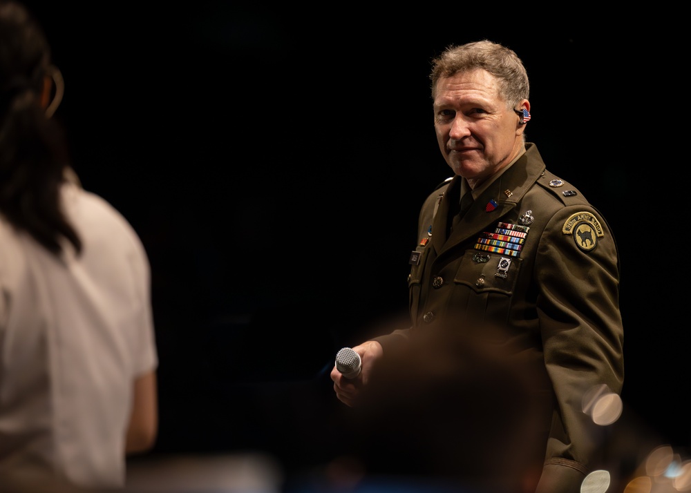 Country Star and Army Reserve WO1 Craig Morgan Performs with U.S. Army Band
