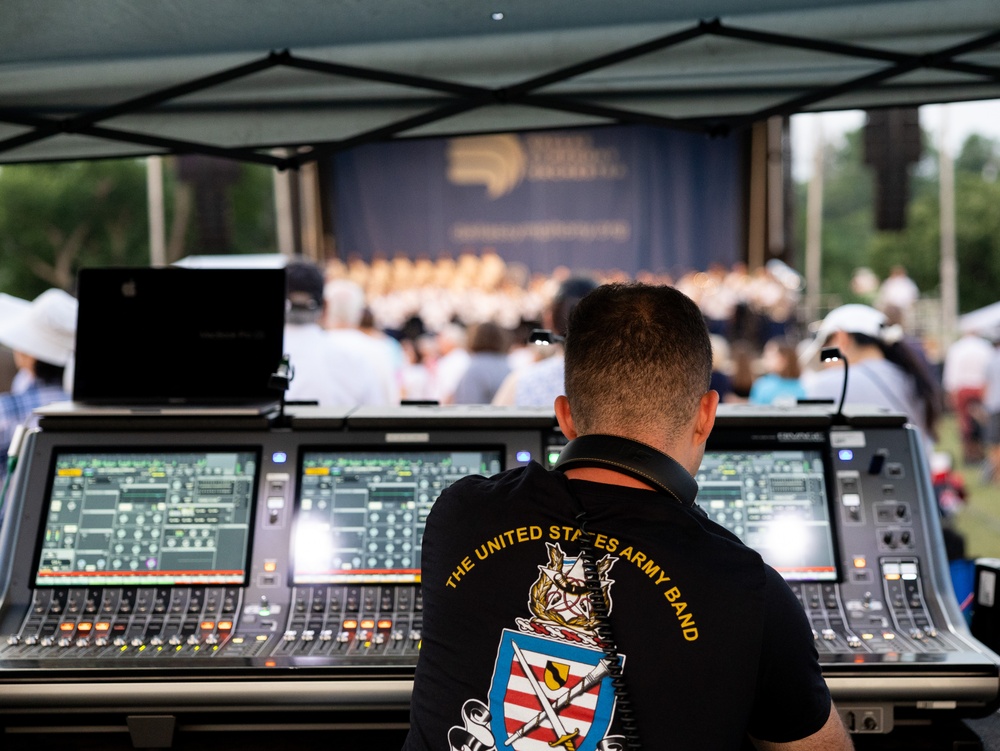 U.S. Army Band Performs at Flag Pole Hill