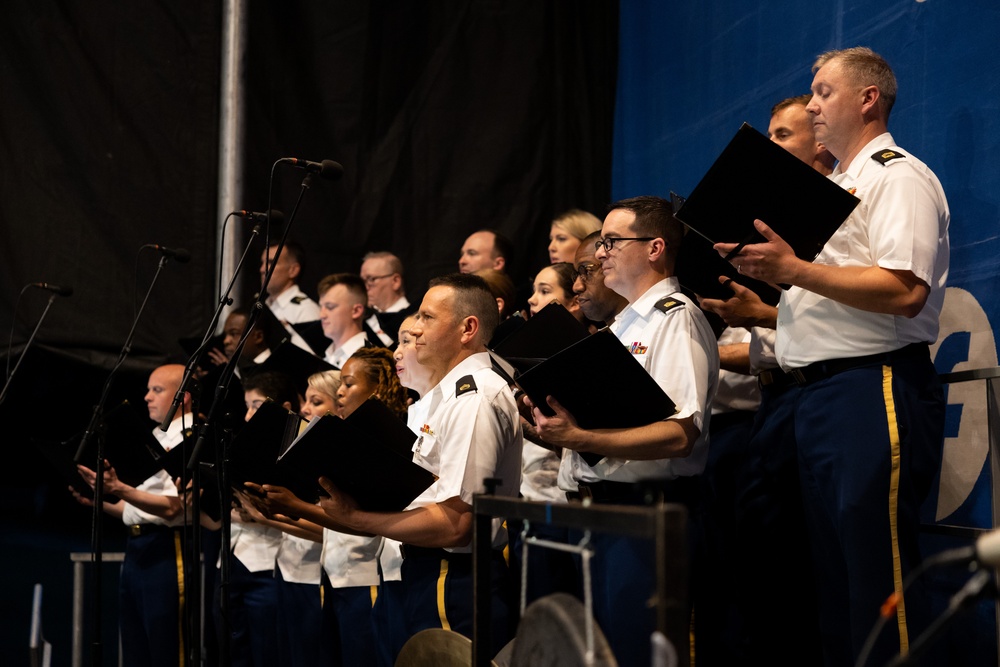 U.S. Army Band Performs at Flag Pole Hill