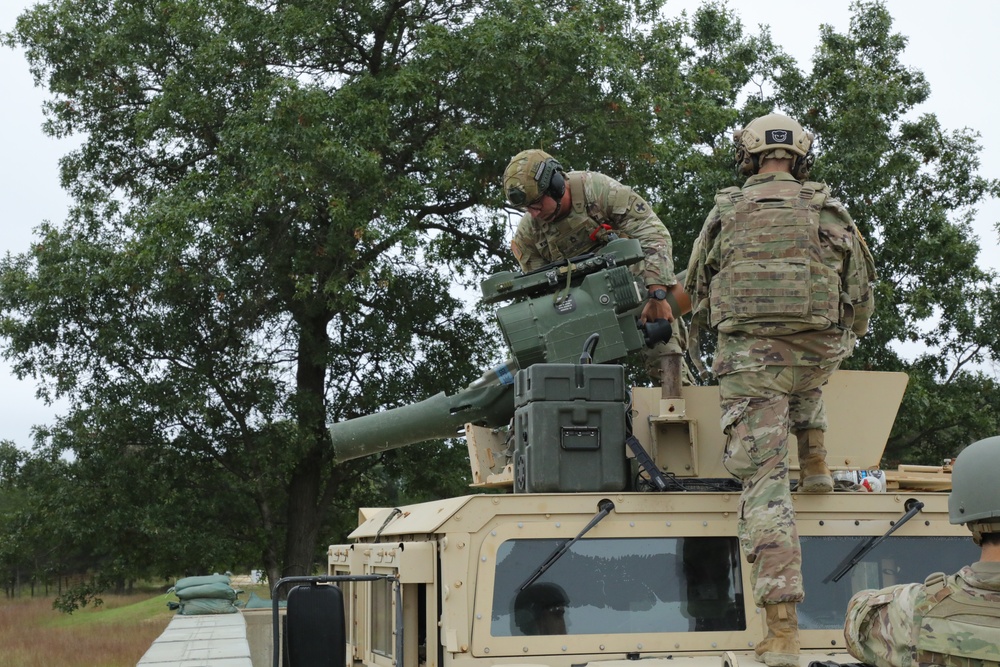 Illinois Cavalry Troops Train with Live TOW Missiles at Fort McCoy