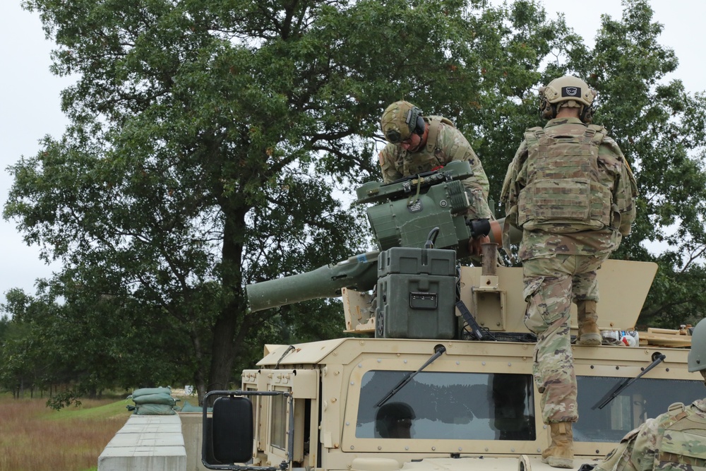 Illinois Cavalry Troops Train with Live TOW Missiles at Fort McCoy