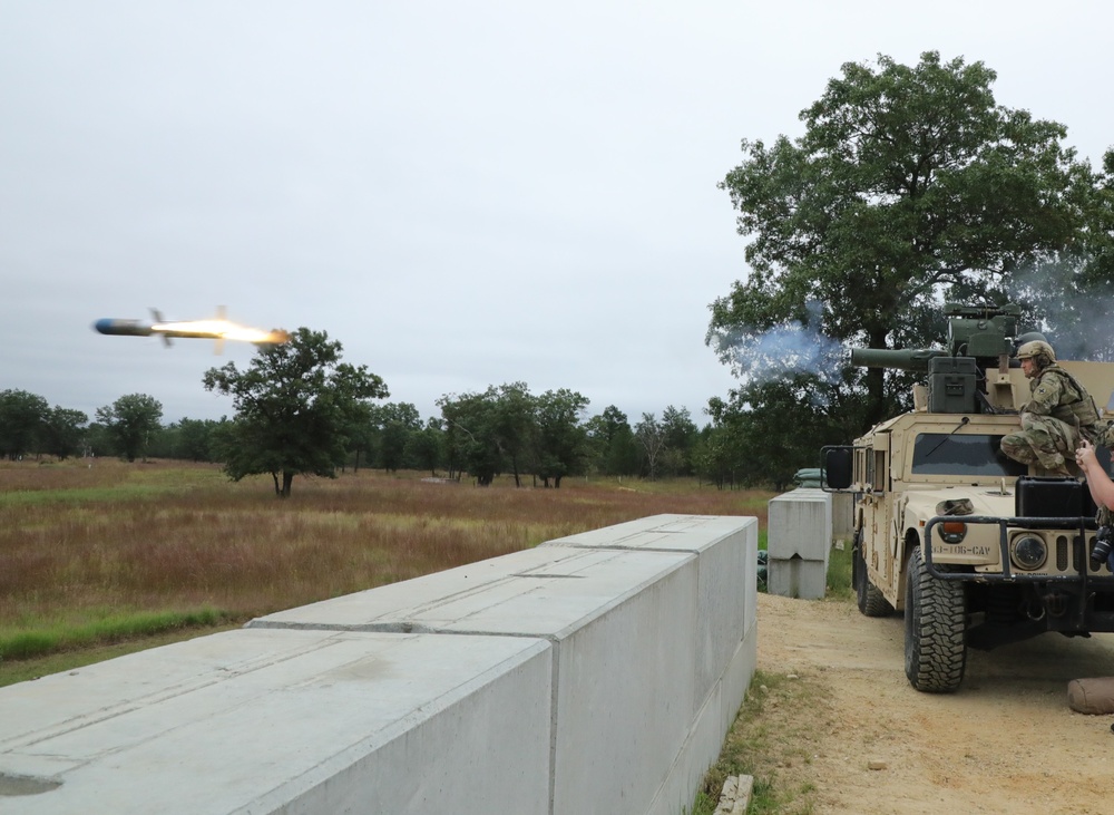 Illinois Cavalry Troops Train with Live TOW Missiles at Fort McCoy