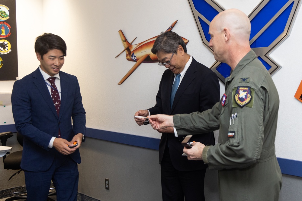 Distinguish Visitor Naoshige Aoshima, Deputy Consul of General Japan in Los Angeles, visits Edwards