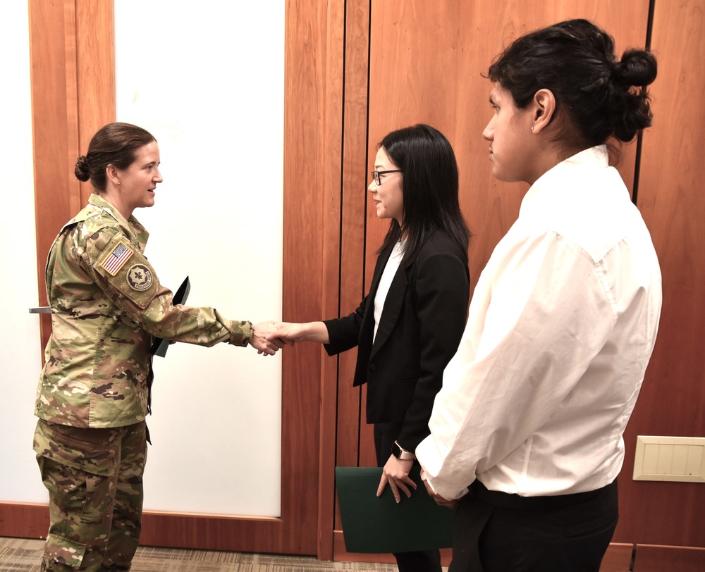 CUNY Summer Intern Out brief to Garrison Commander