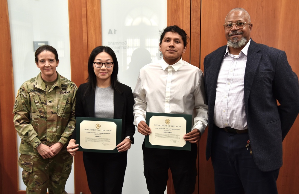 CUNY Summer Intern Out brief to Garrison Commander