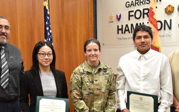 CUNY Summer Intern Out brief to Garrison Commander