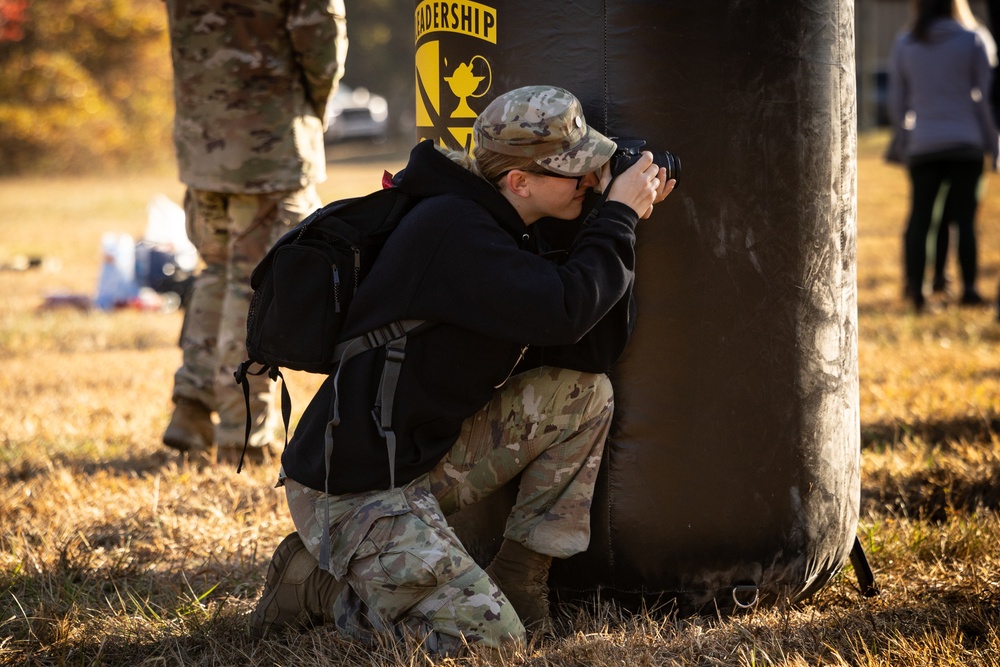 Cadet PAO's cover the Army ROTC Brigade Ranger Challenge