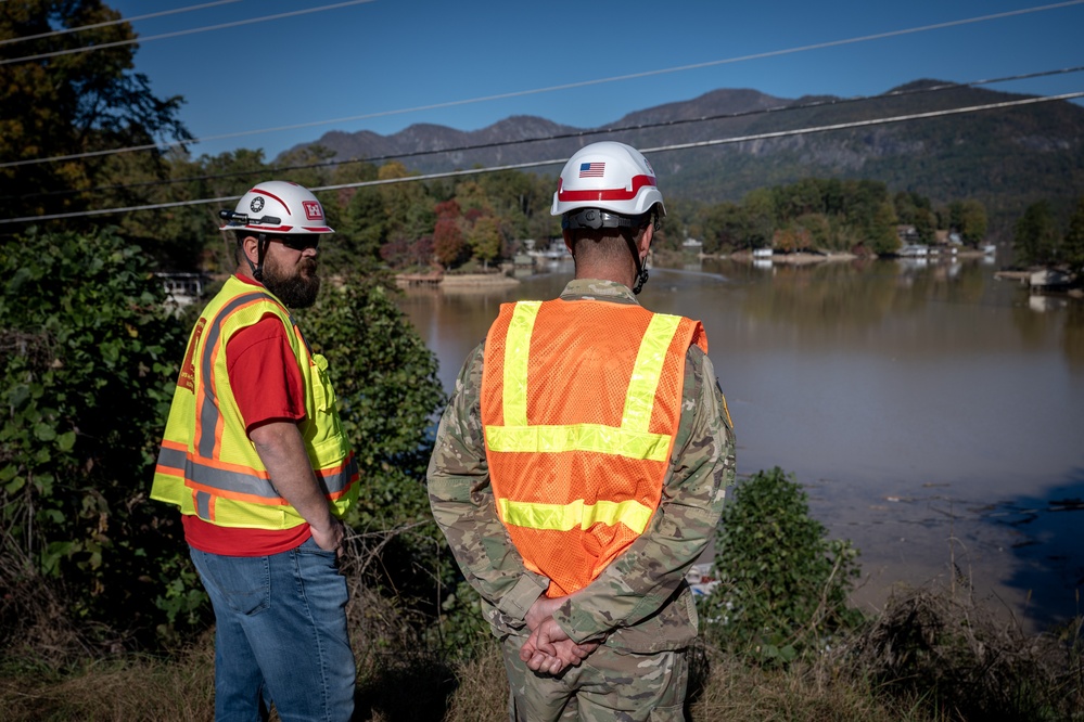 USACE team provides debris tech monitoring at Lake Lure