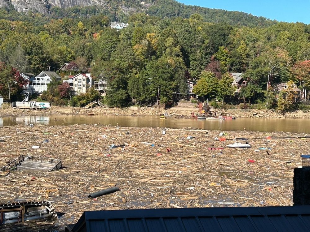 USACE team provides debris tech monitoring at Lake Lure