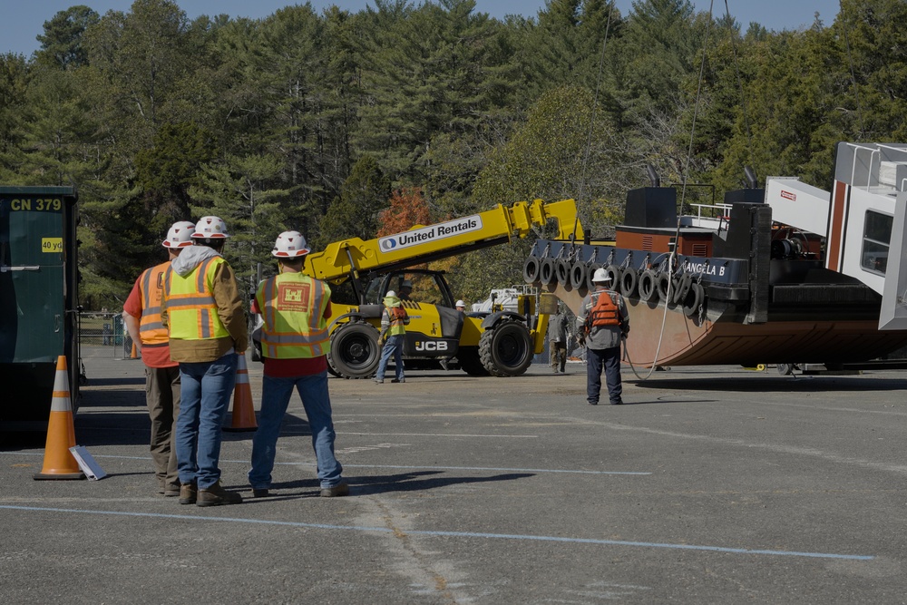 Tug Boat Arrival and Preparation for Launch at Claytor Lake