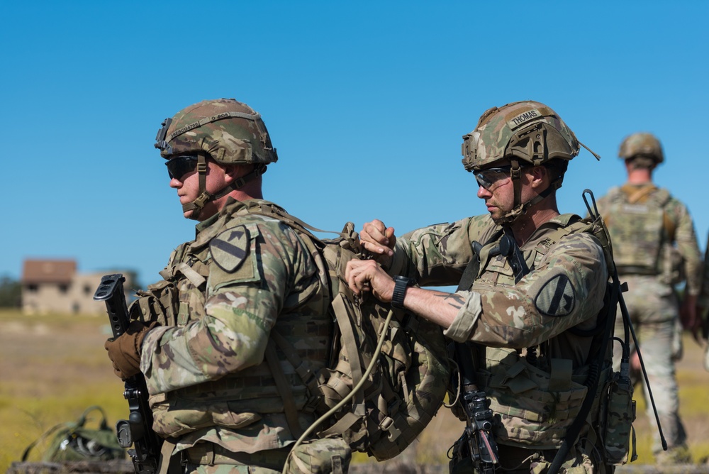 Combat Engineers Combat Engineered Combat Targets During Urban Assault Course