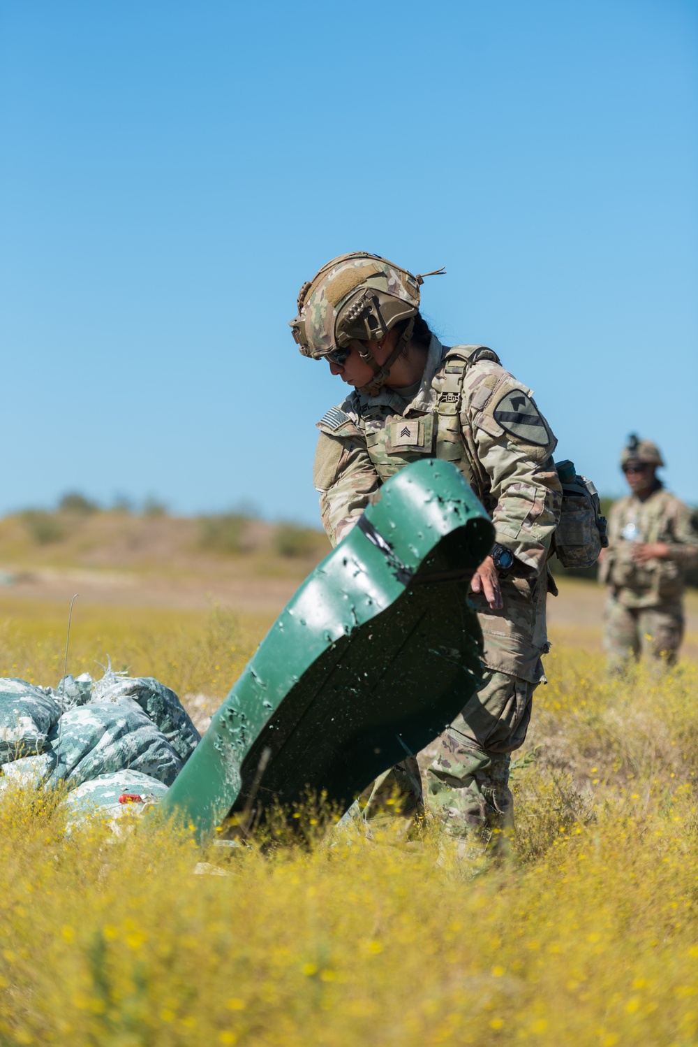 Combat Engineers Combat Engineered Combat Targets During Urban Assault Course