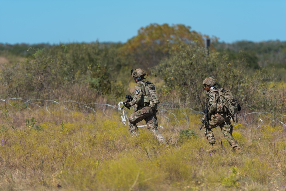 Combat Engineers Combat Engineered Combat Targets During Urban Assault Course