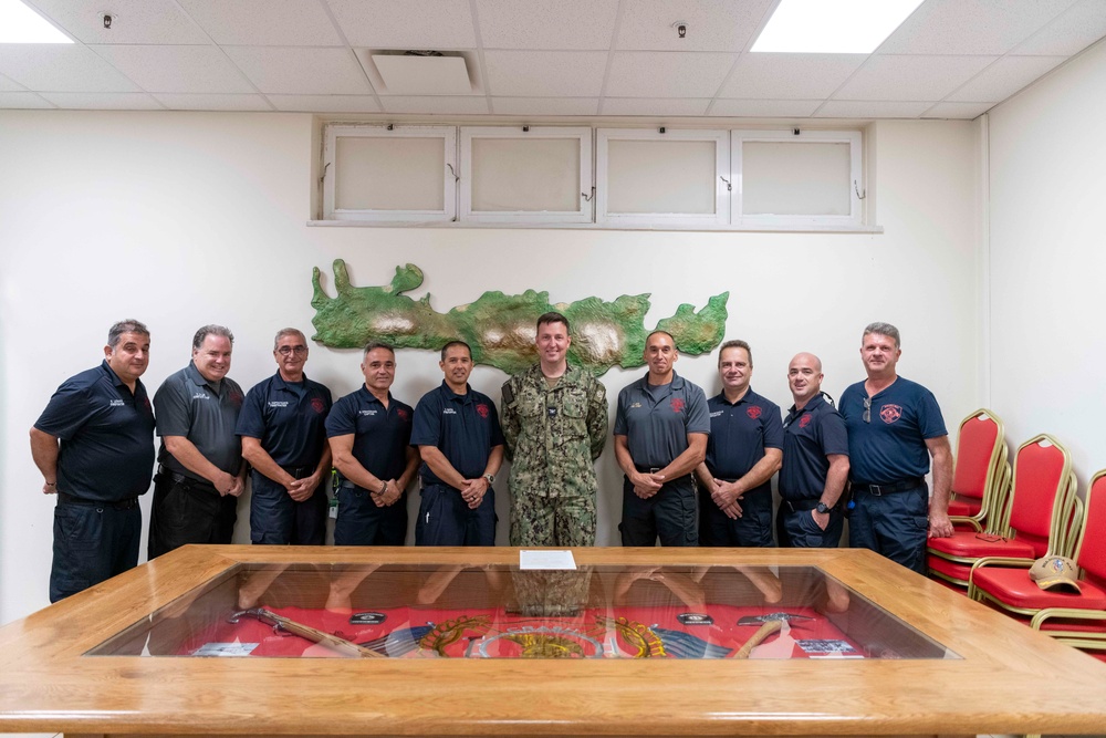 NSA Souda Bay Fire Safety Week proclamation signing