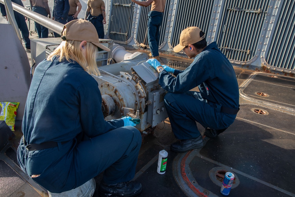 Routine Maintenance aboard the USS Cole