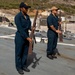 Color Guard Practice aboard the USS Cole