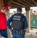 Coast Guard crew members conduct range qualifications