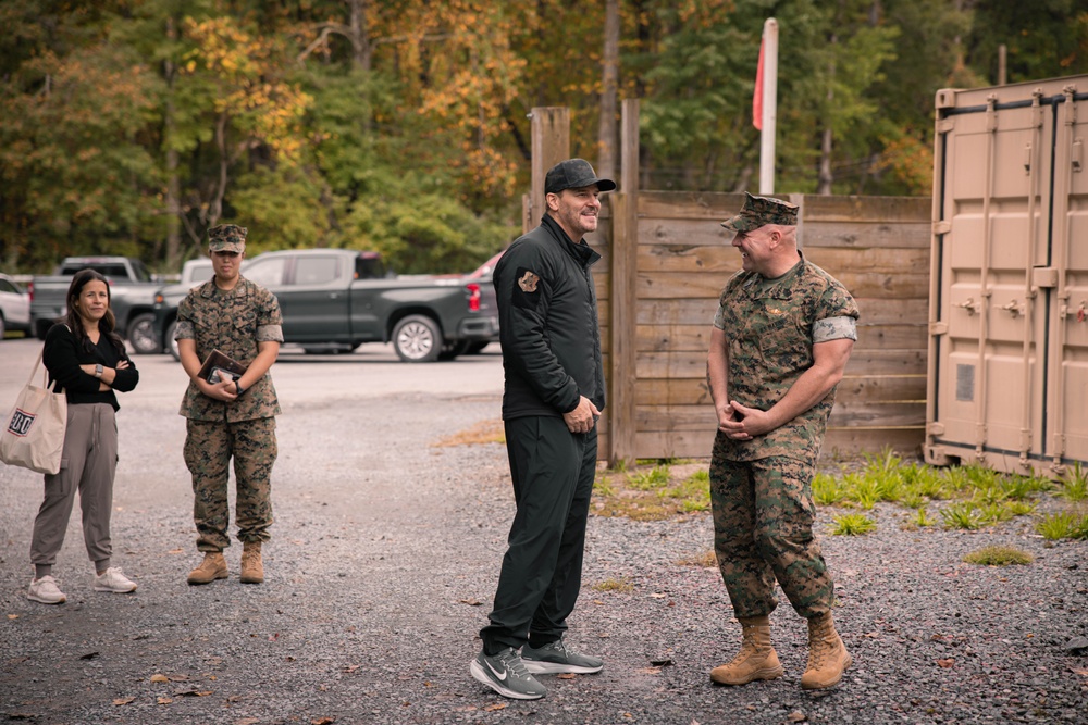 David Boreanaz Visits Marine Corps Base Quantico and the FBI Academy