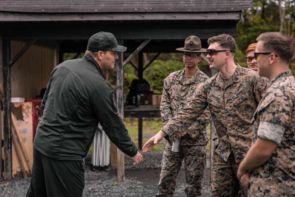 David Boreanaz Visits Marine Corps Base Quantico and the FBI Academy