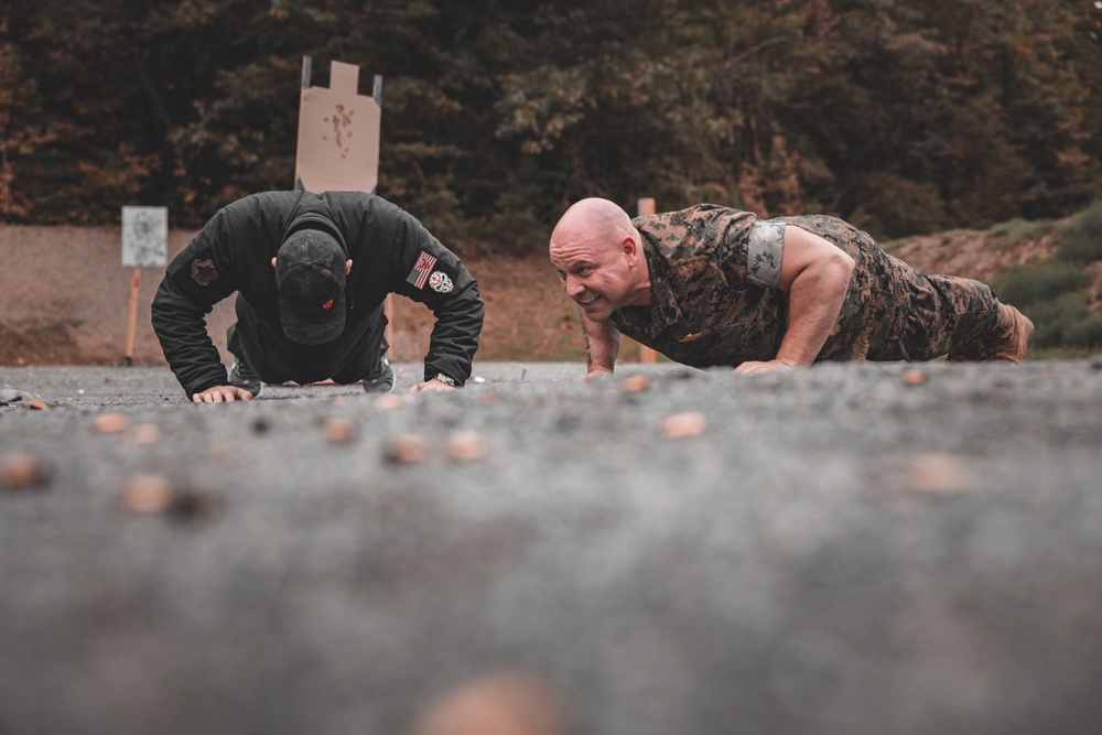 David Boreanaz Visits Marine Corps Base Quantico and the FBI Academy