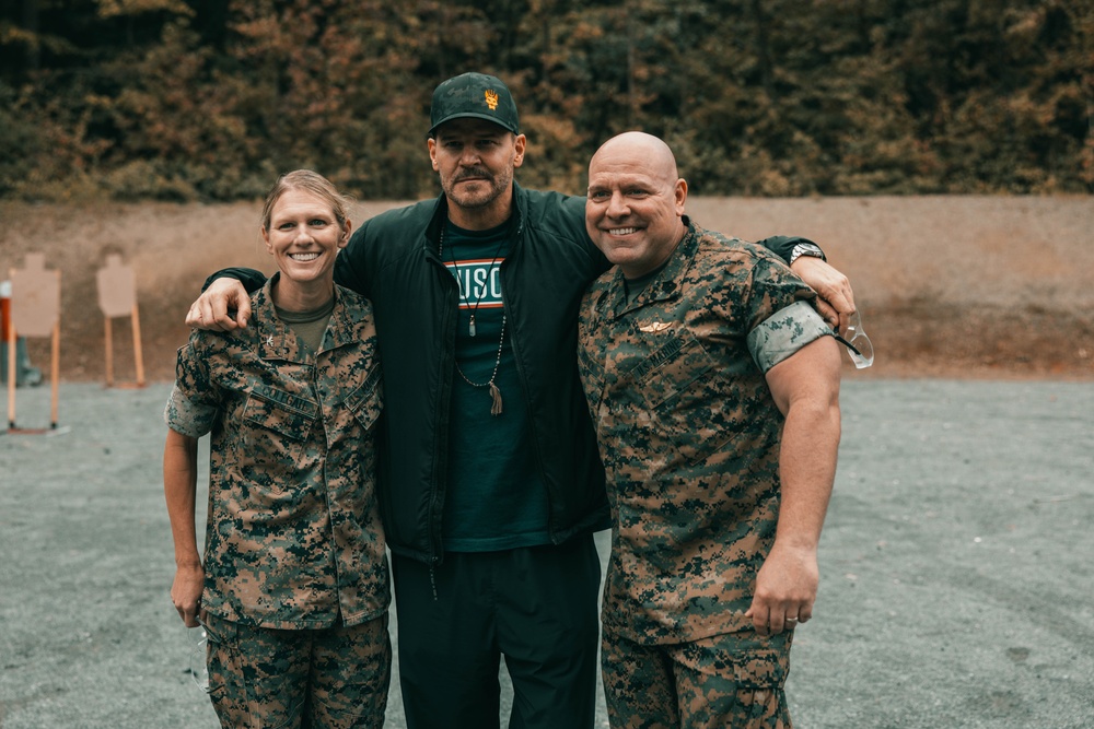 David Boreanaz Visits Marine Corps Base Quantico and the FBI Academy