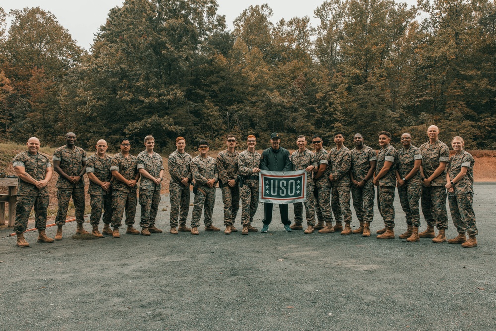 David Boreanaz Visits Marine Corps Base Quantico and the FBI Academy