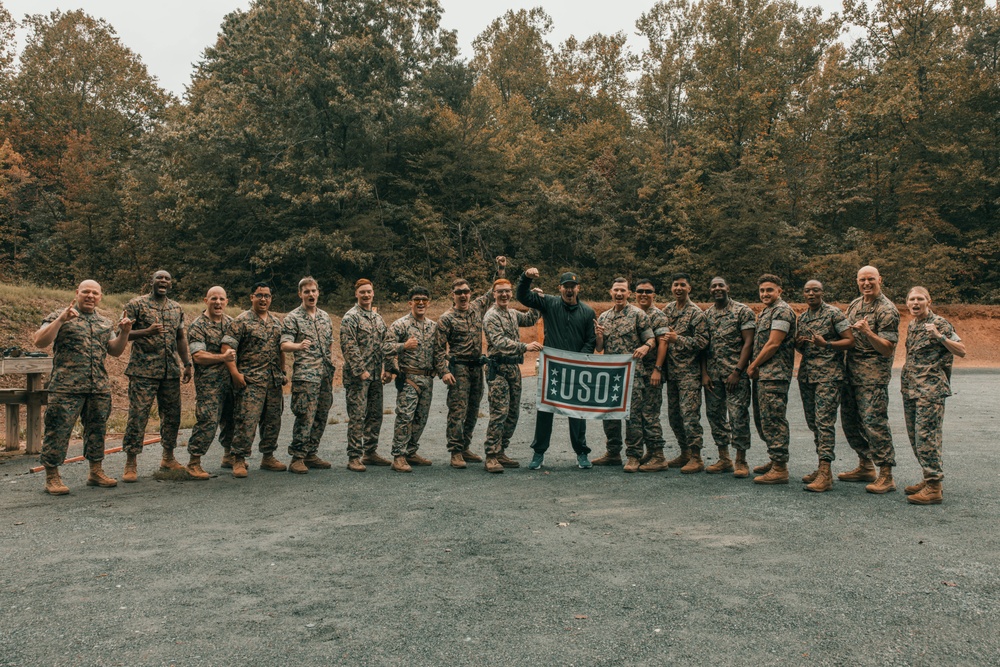 David Boreanaz Visits Marine Corps Base Quantico and the FBI Academy